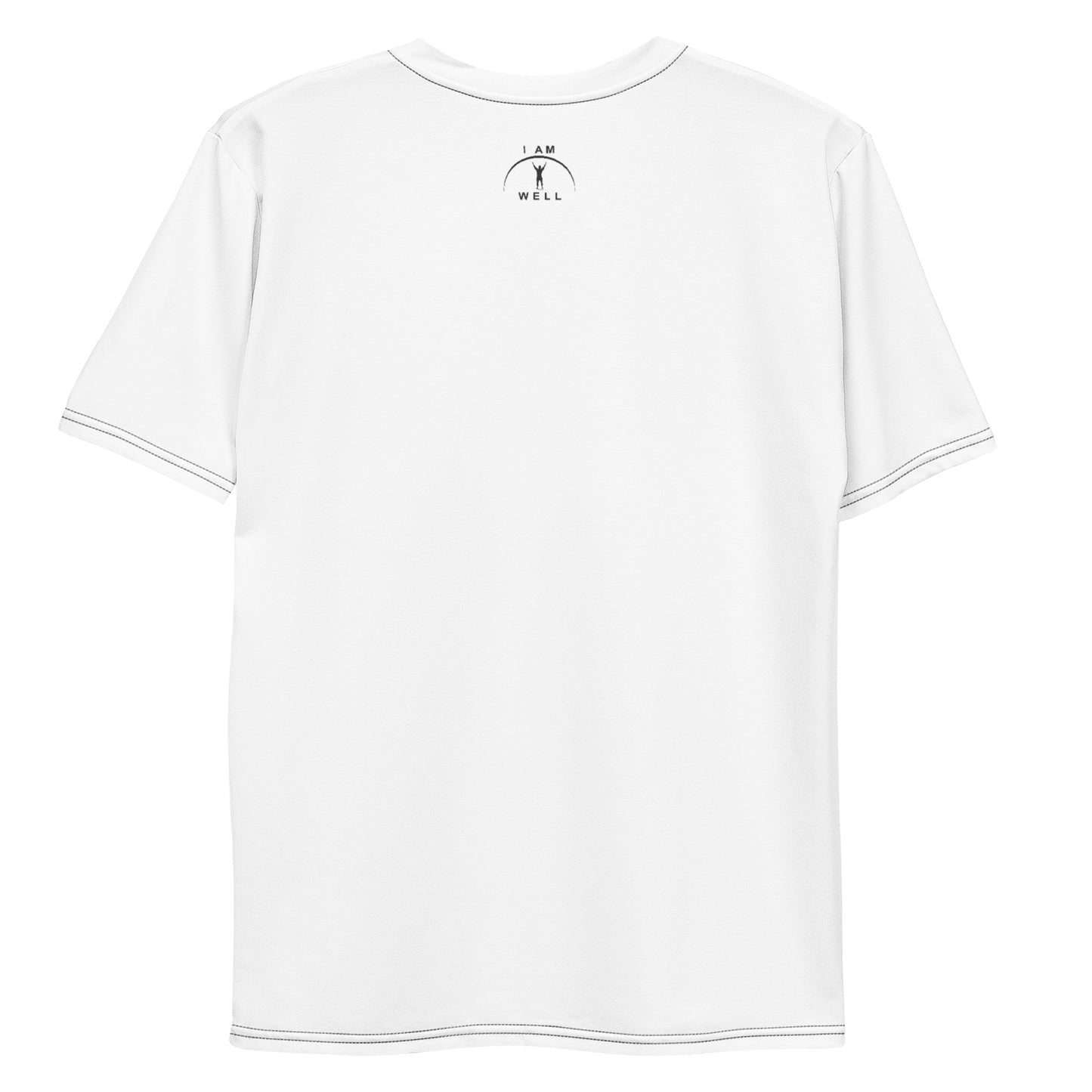 I AM WELL Men's Performance T-Shirt - White w/ Black Logo