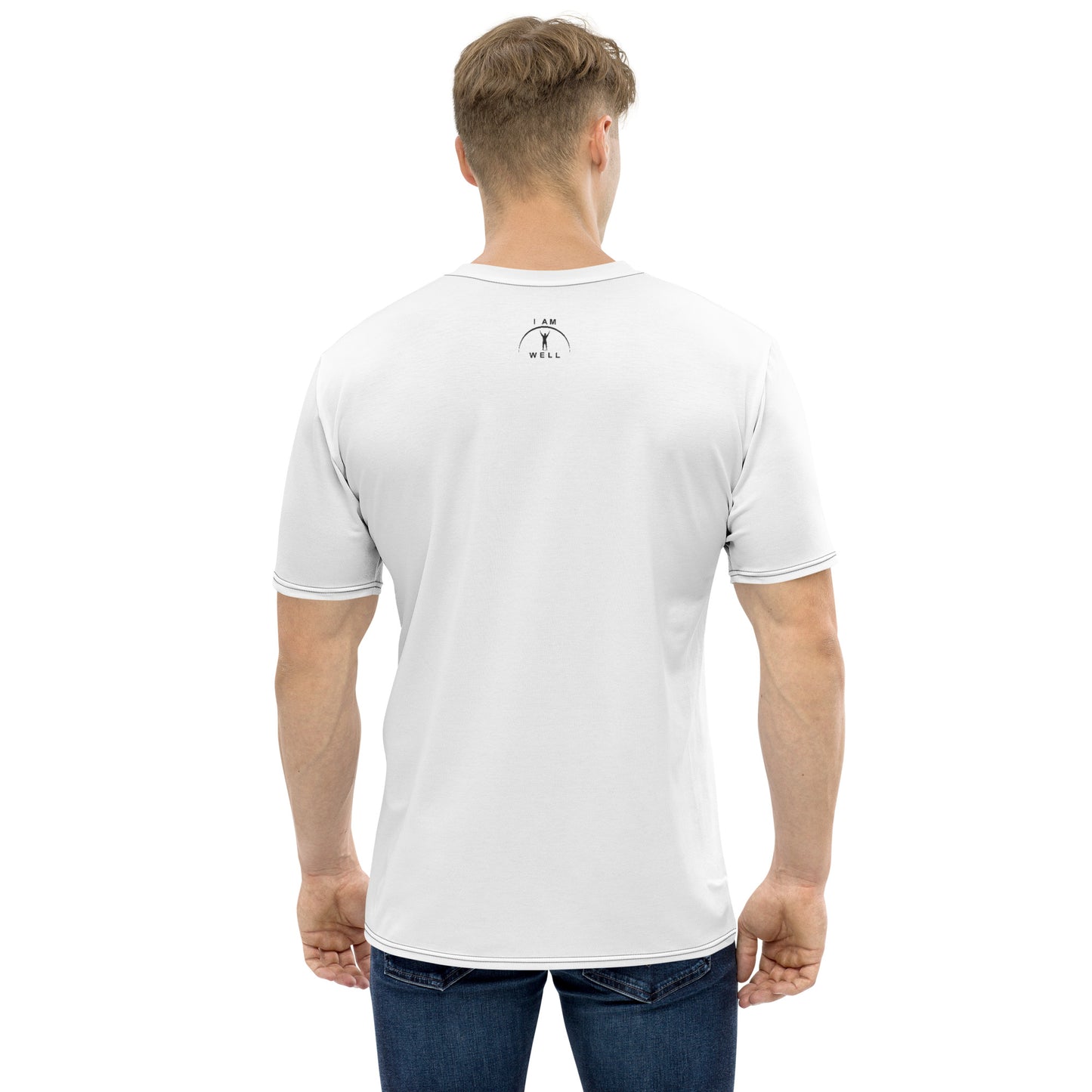 I AM WELL Men's Performance T-Shirt - White w/ Black Logo