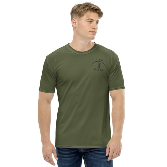 I AM WELL Men's Performance T-Shirt - Forest Green w/ Black Logo