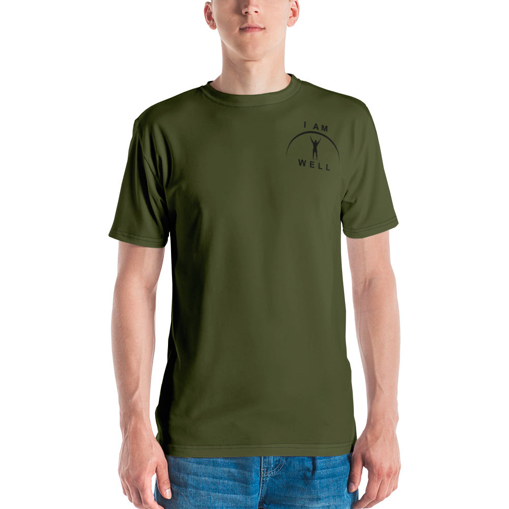 I AM WELL Men's Performance T-Shirt - Forest Green w/ Black Logo