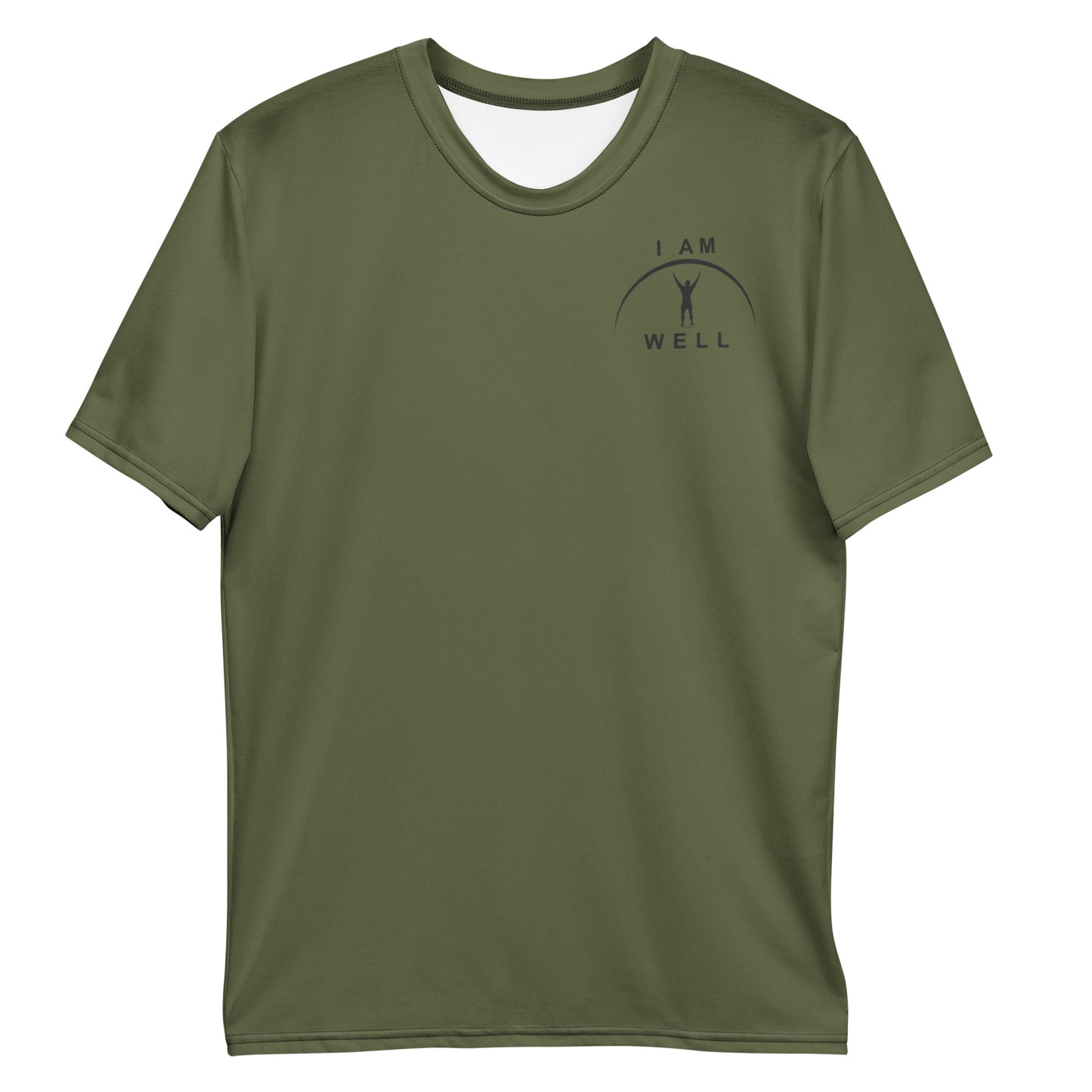 I AM WELL Men's Performance T-Shirt - Forest Green w/ Black Logo