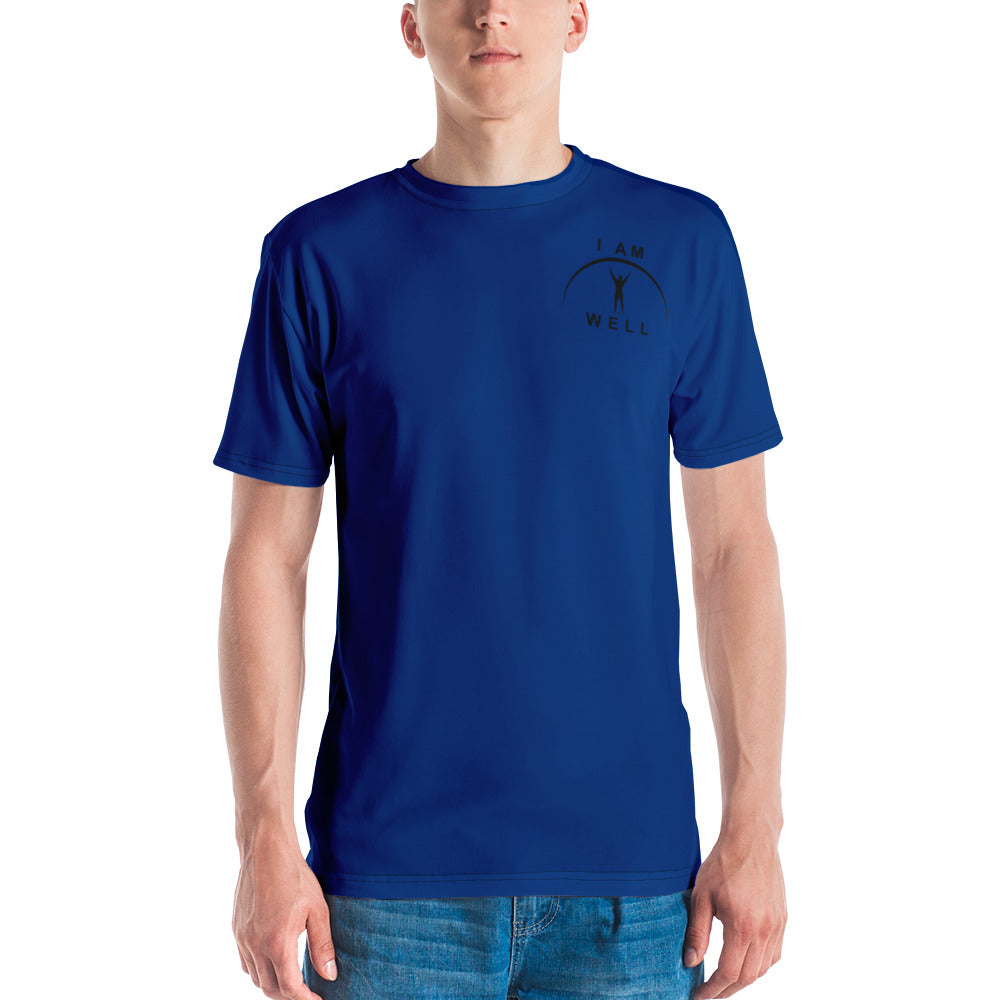 I AM WELL Men's Performance T-Shirt - Sheepdog Blue w/ Black Logo