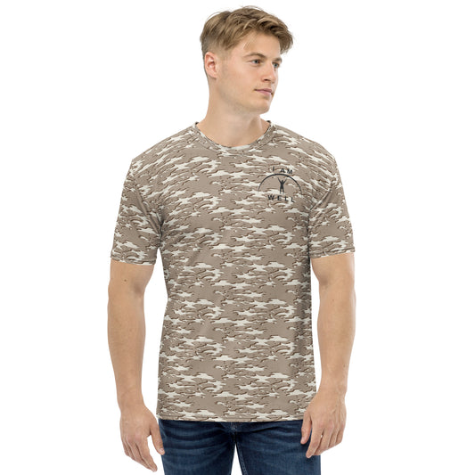 I AM WELL Men's Performance T-Shirt - Desert Camo w/ Black Logo