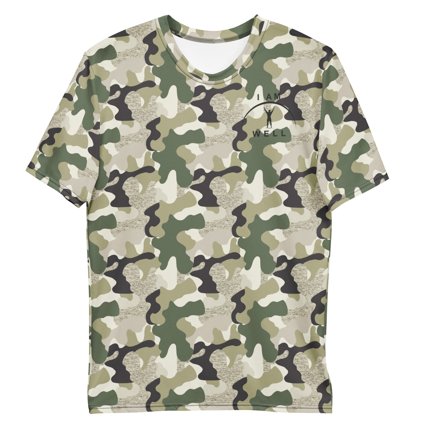 I AM WELL Men's Performance T-Shirt - Camo of all Camos w/ Black Logo