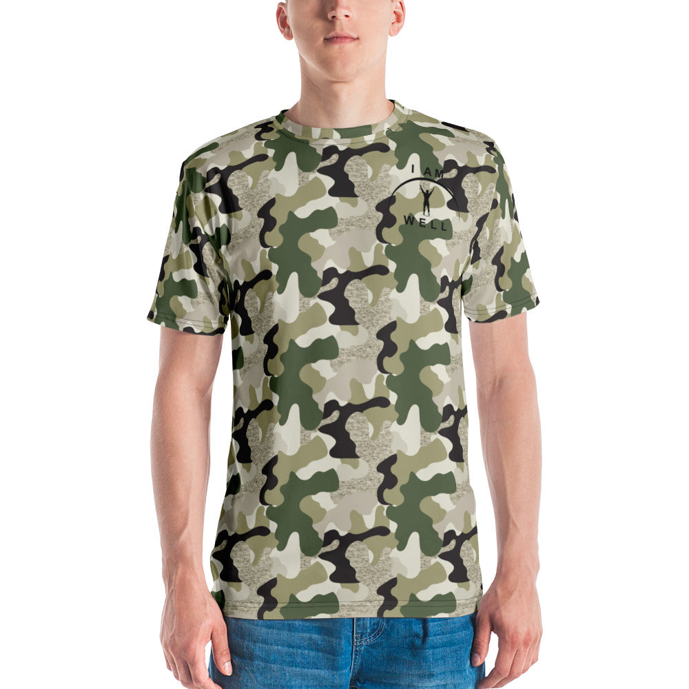 I AM WELL Men's Performance T-Shirt - Camo of all Camos w/ Black Logo