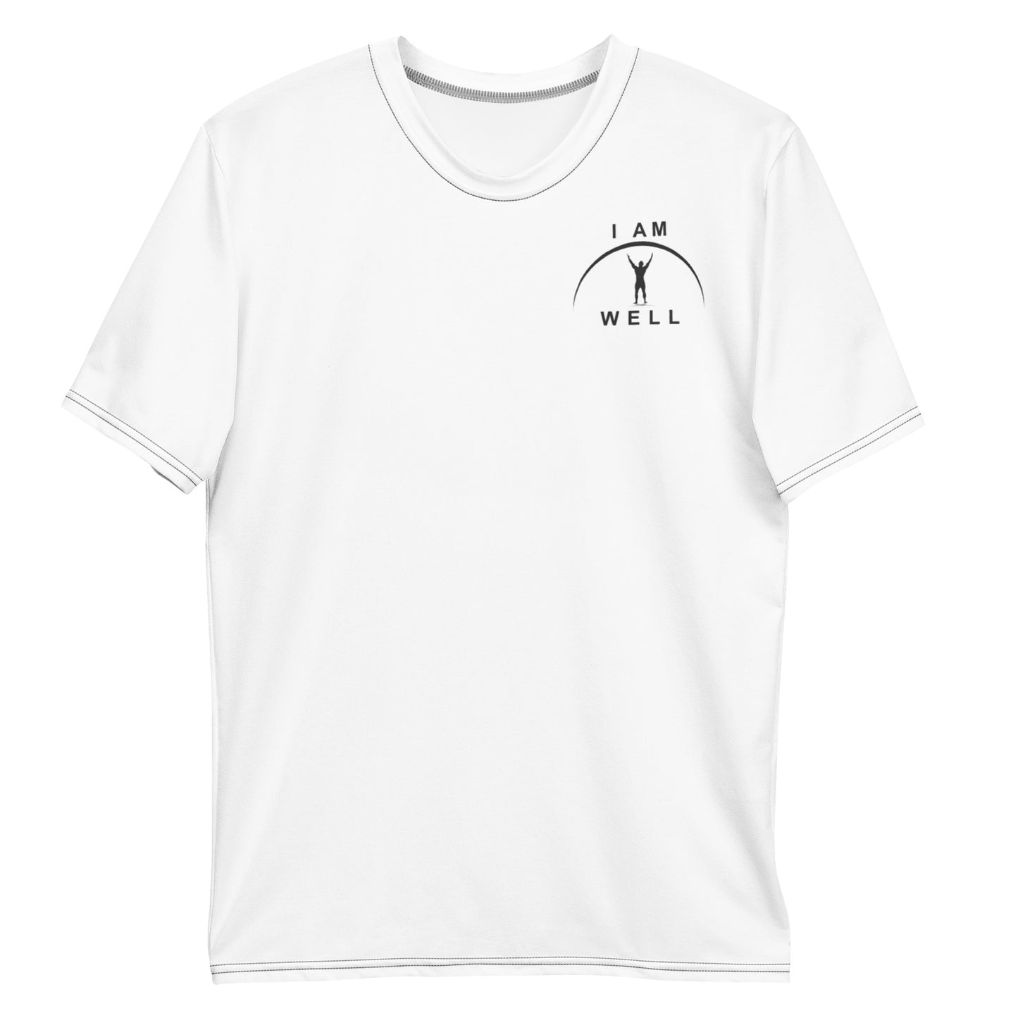 I AM WELL Men's Performance T-Shirt - White w/ Black Logo