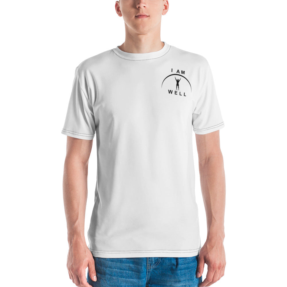 I AM WELL Men's Performance T-Shirt - White w/ Black Logo