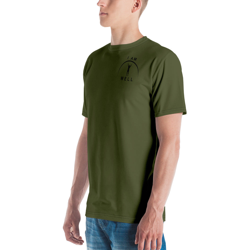 I AM WELL Men's Performance T-Shirt - Forest Green w/ Black Logo