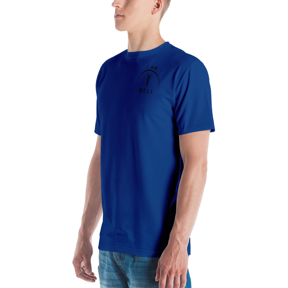 I AM WELL Men's Performance T-Shirt - Sheepdog Blue w/ Black Logo