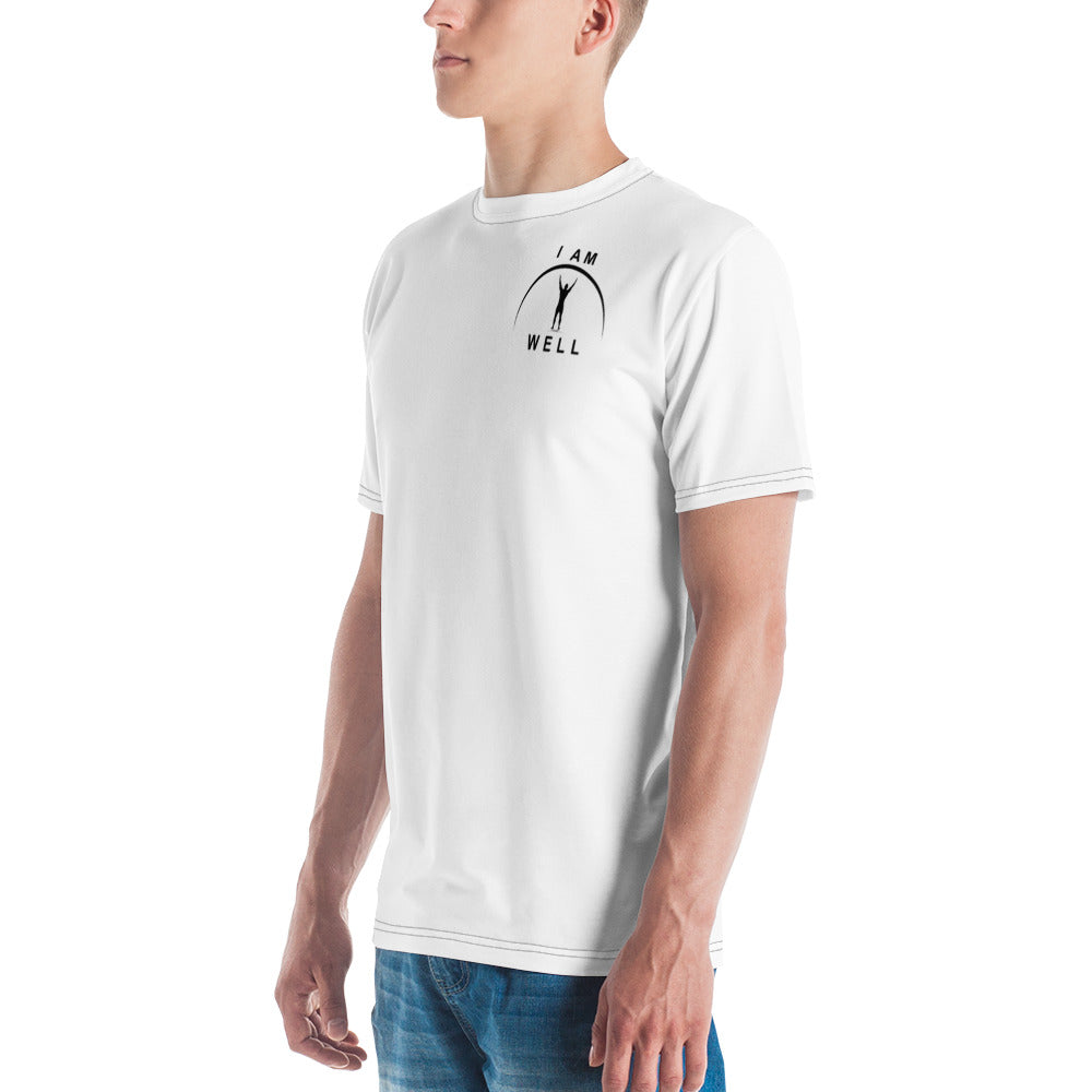 I AM WELL Men's Performance T-Shirt - White w/ Black Logo