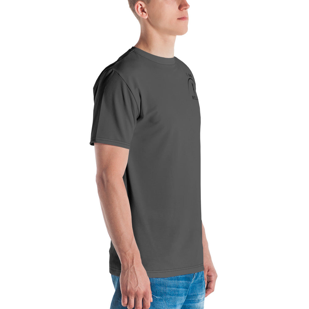 I AM WELL Men's Performance T-Shirt - Dark Grey w/ Black Logo