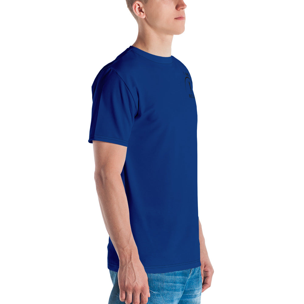 I AM WELL Men's Performance T-Shirt - Sheepdog Blue w/ Black Logo