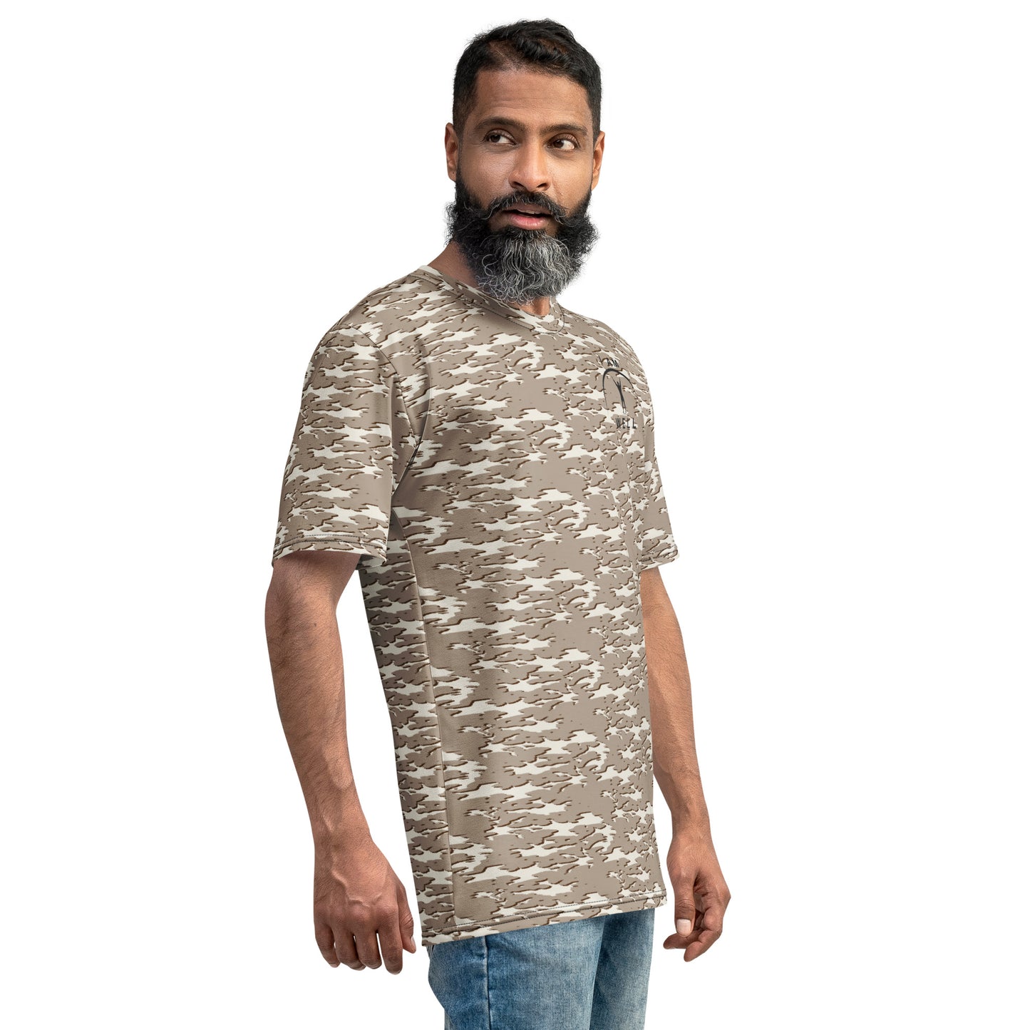 I AM WELL Men's Performance T-Shirt - Desert Camo w/ Black Logo