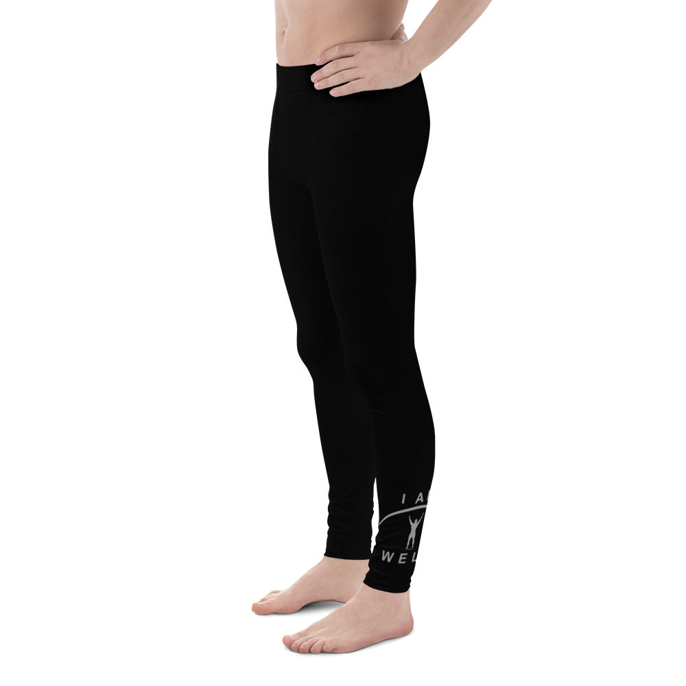 I AM WELL Men's Compression Lowers - Black w/ Grey Logo