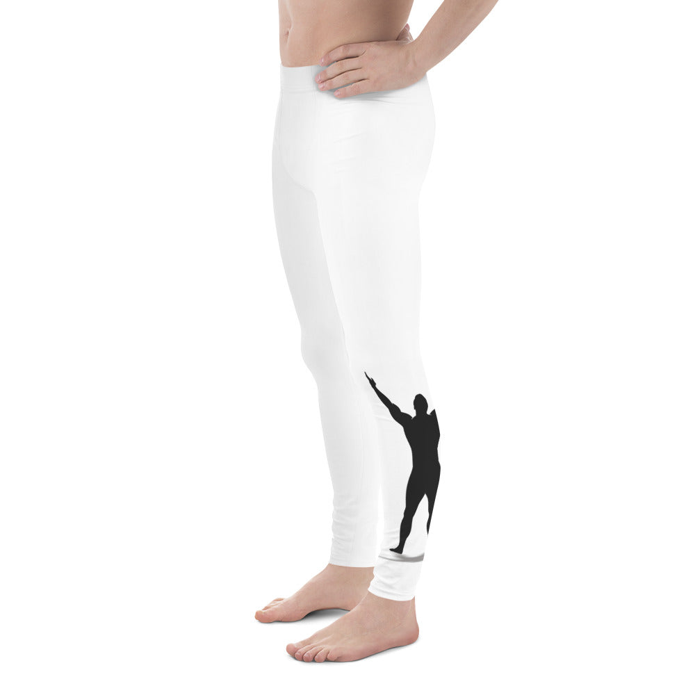 I AM WELL Men's Compression Lowers - White w/ Black