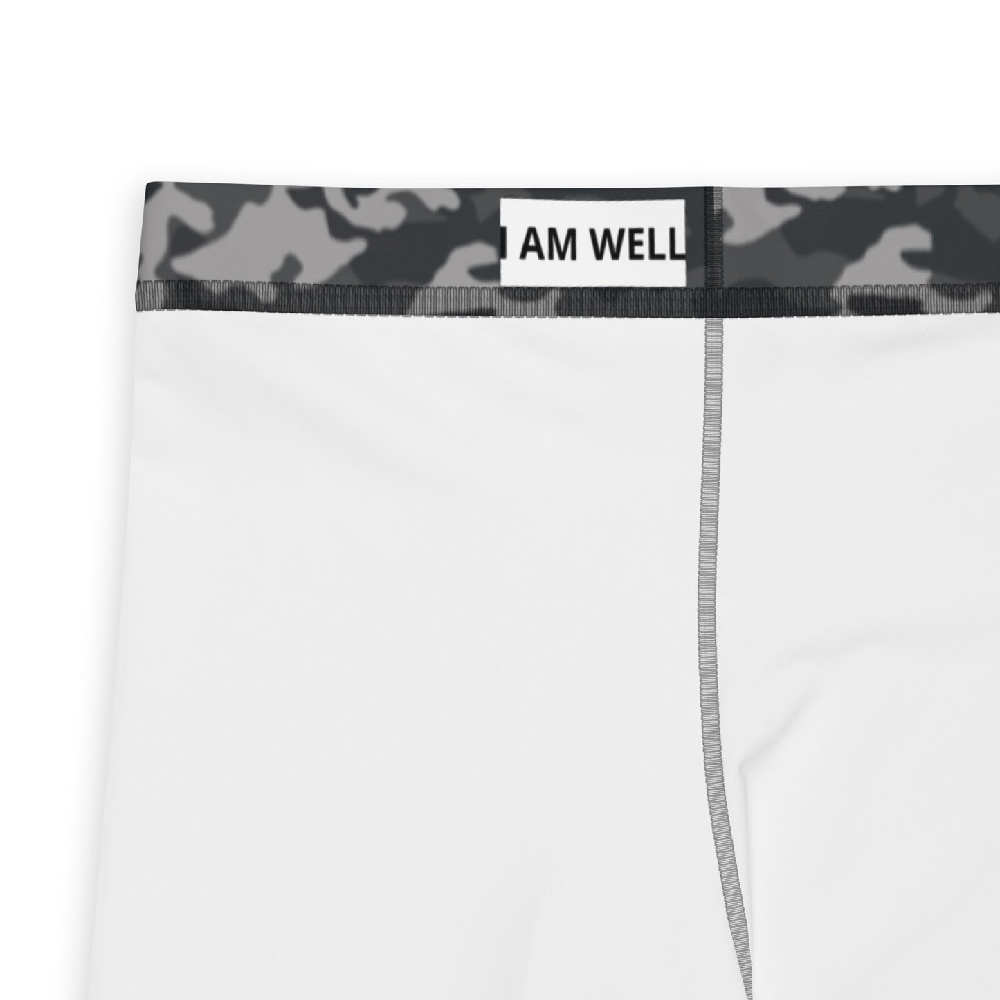 I AM WELL Men's Compression Lowers - Midnight Camo w/ Red Logo, Joshua 1:9