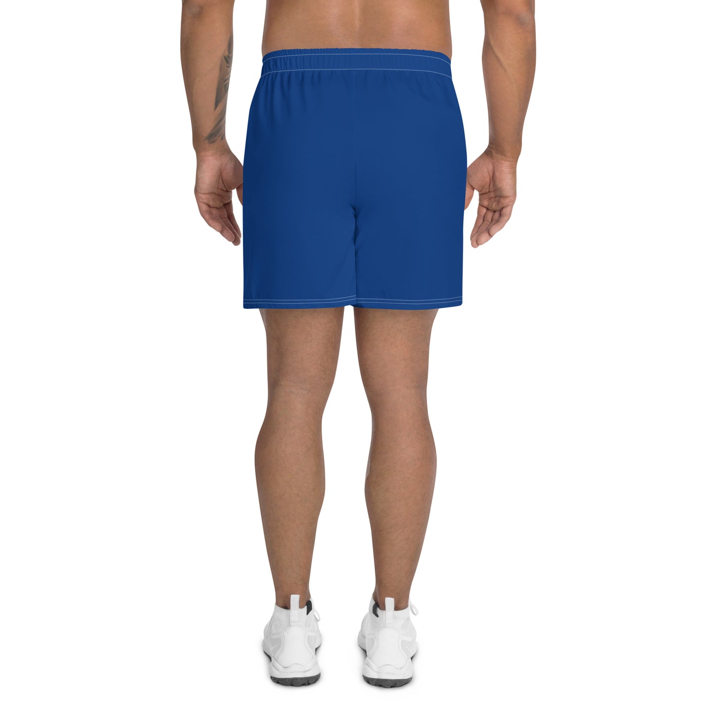 I AM WELL Men's Athletic Shorts - Dark Blue w/ White Logo