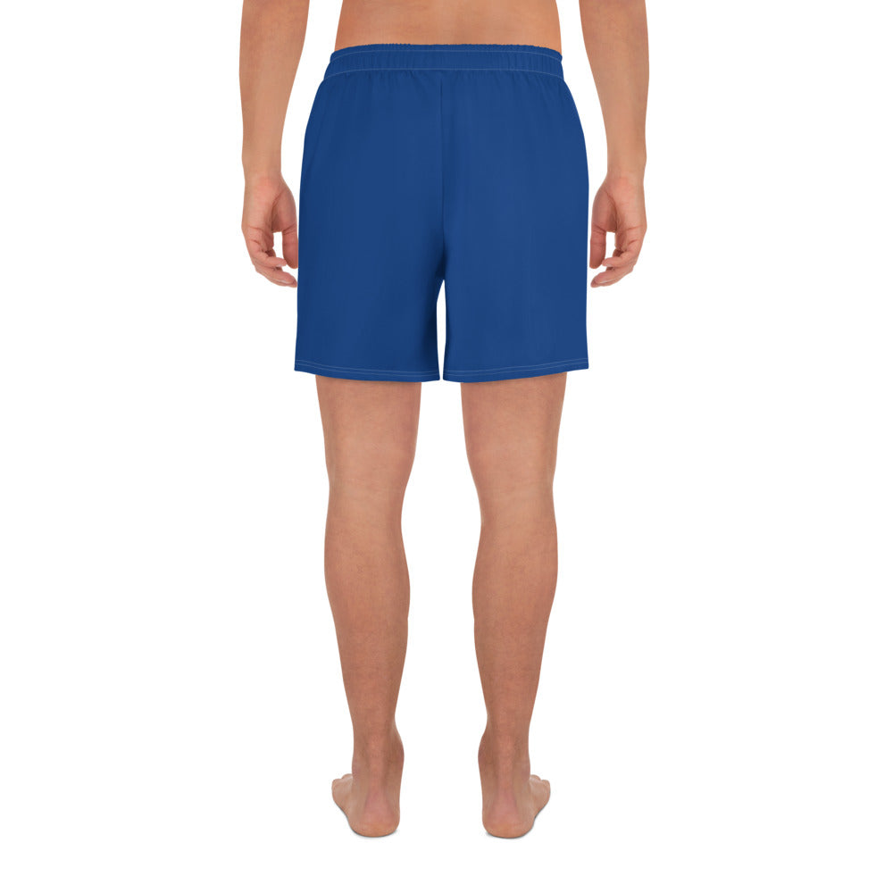 I AM WELL Men's Athletic Shorts - Dark Blue w/ White Logo