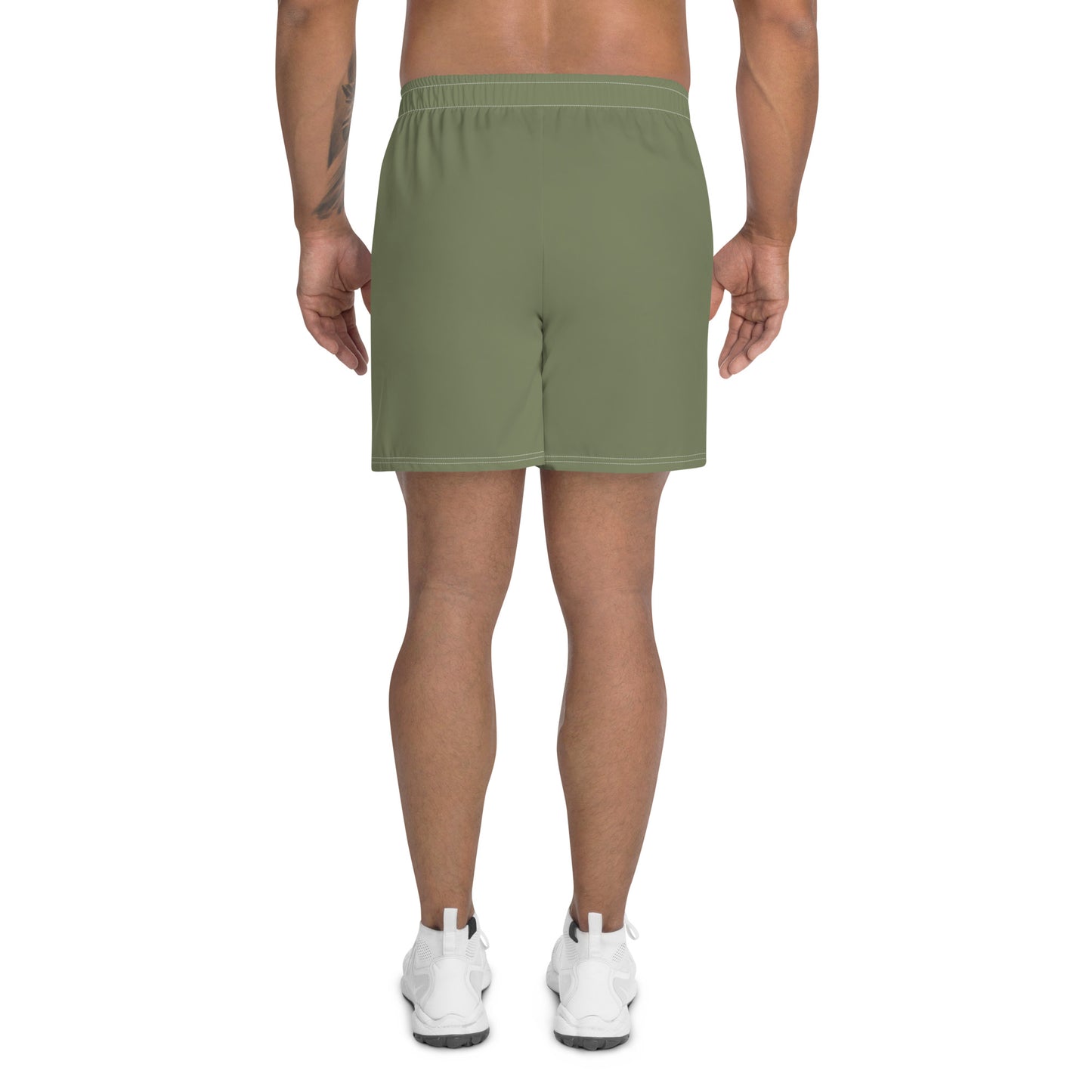 I AM WELL Men's Athletic Shorts - OD Green w/ White Logo