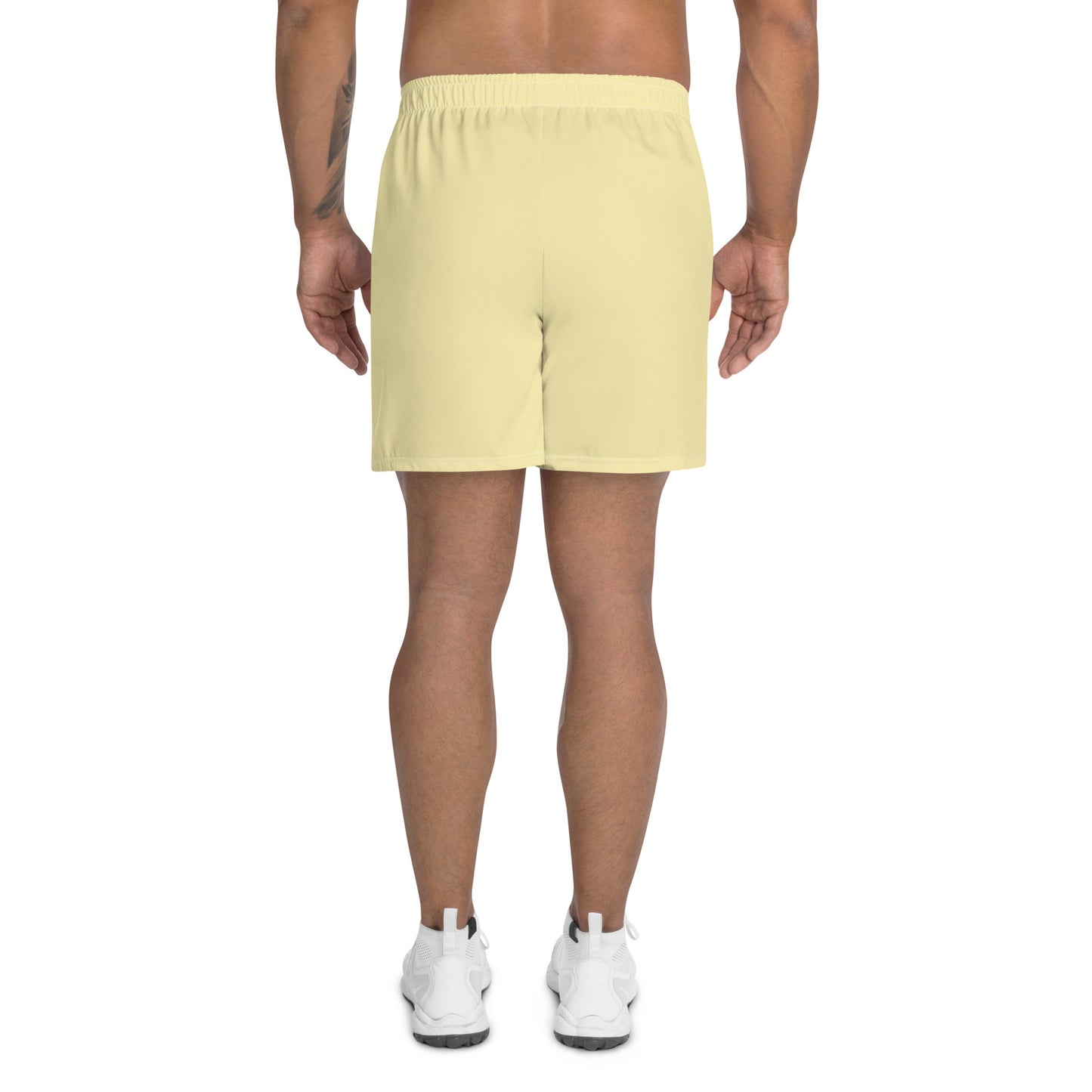 I AM WELL Men's Athletic Shorts - Yellow w/ White Logo