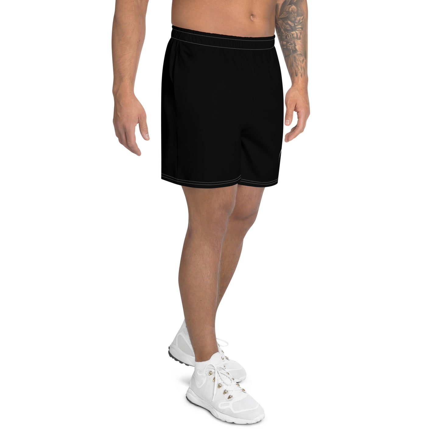 I AM WELL Men's Athletic Shorts - Black w/ White Logo