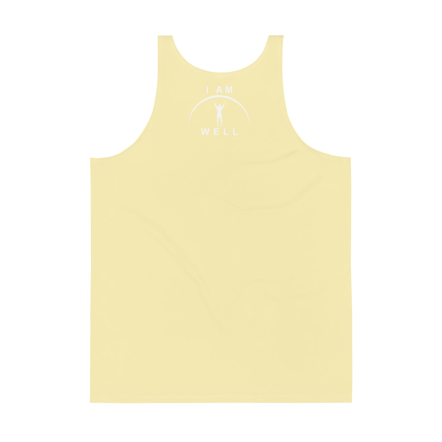 I AM WELL Men's Performance Tank Top - Yellow w/ White Logo