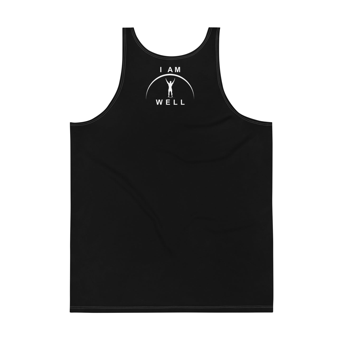 I AM WELL Men's Performance Tank Top - Black w/ White Logo