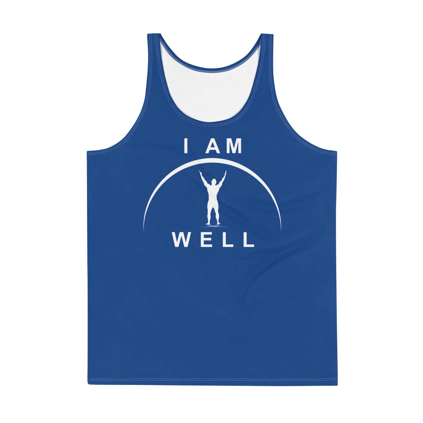 I AM WELL Men's Performance Tank Top - Grey w/ White Logo