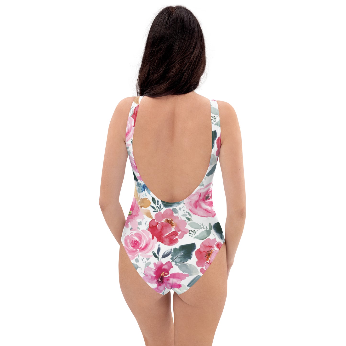 I AM WELL Women's One-Piece Swimsuit Floral