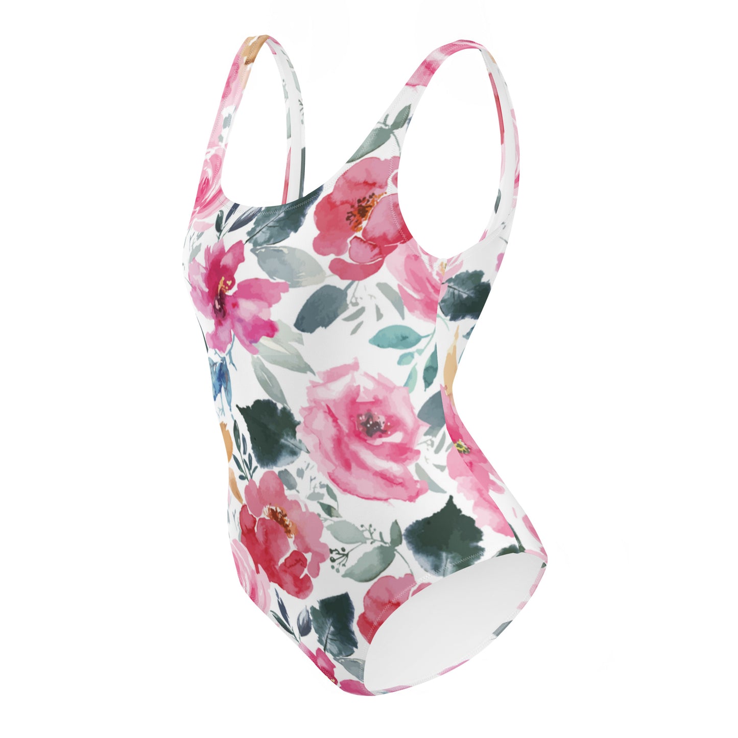 I AM WELL Women's One-Piece Swimsuit Floral