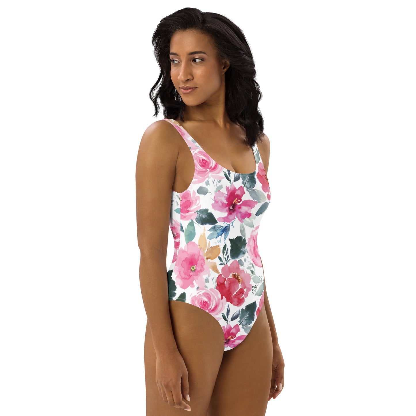 I AM WELL Women's One-Piece Swimsuit Floral