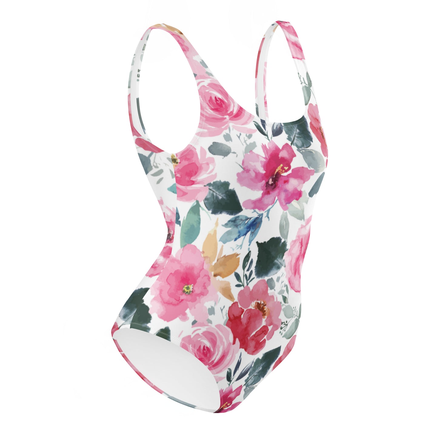 I AM WELL Women's One-Piece Swimsuit Floral