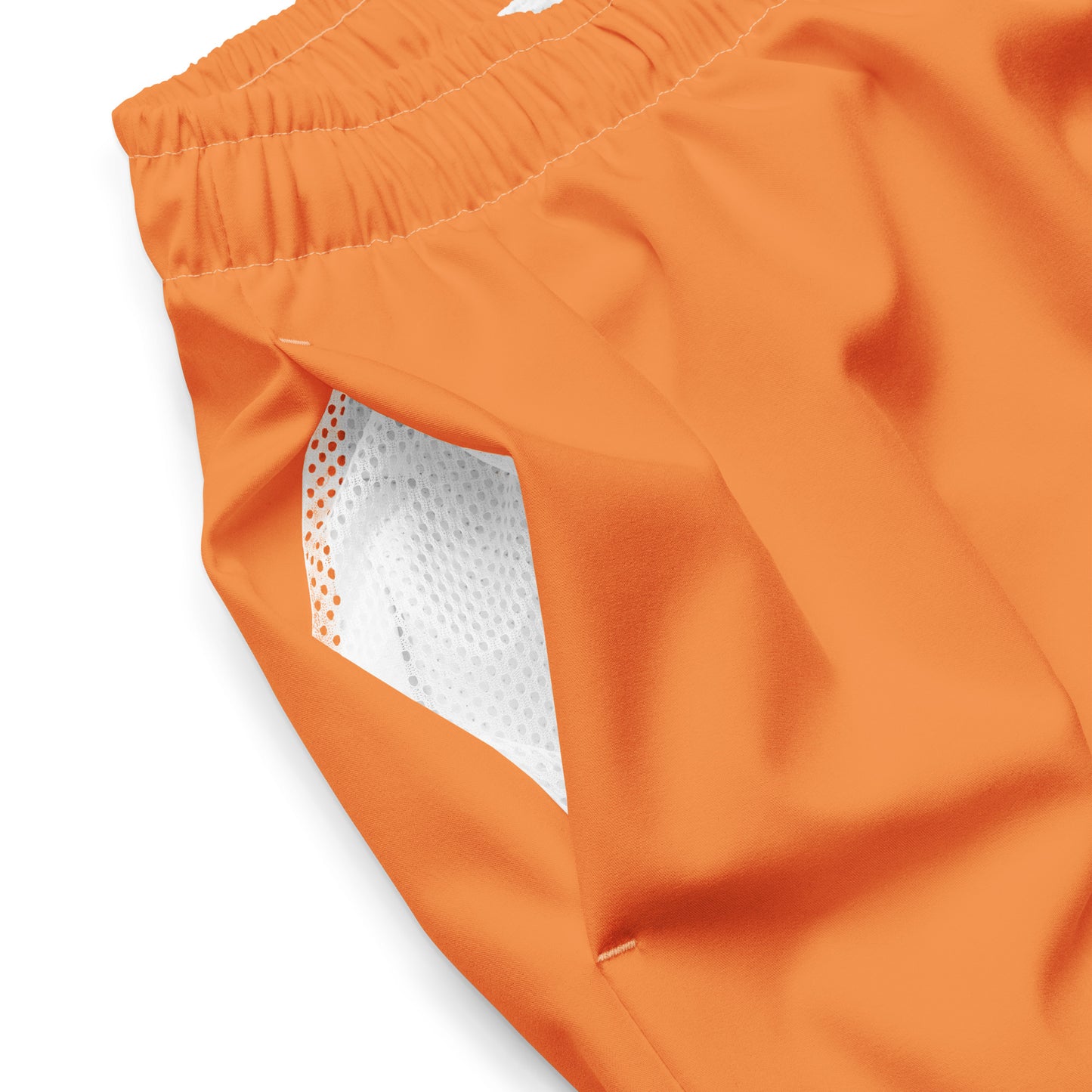 I AM WELL Men's Swim Trunks - Orange w/ White Logo