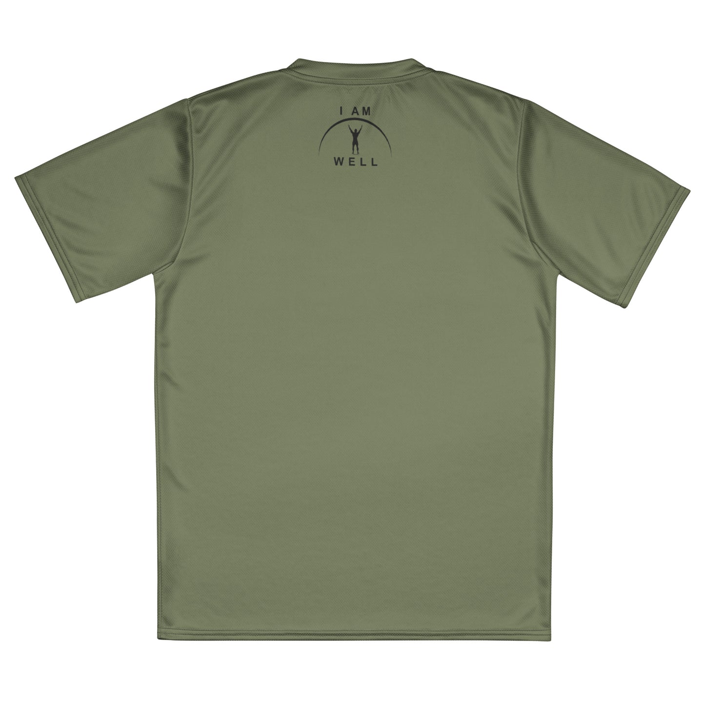 I AM WELL Men's Sports Jersey - OD Green w/ Black Logo