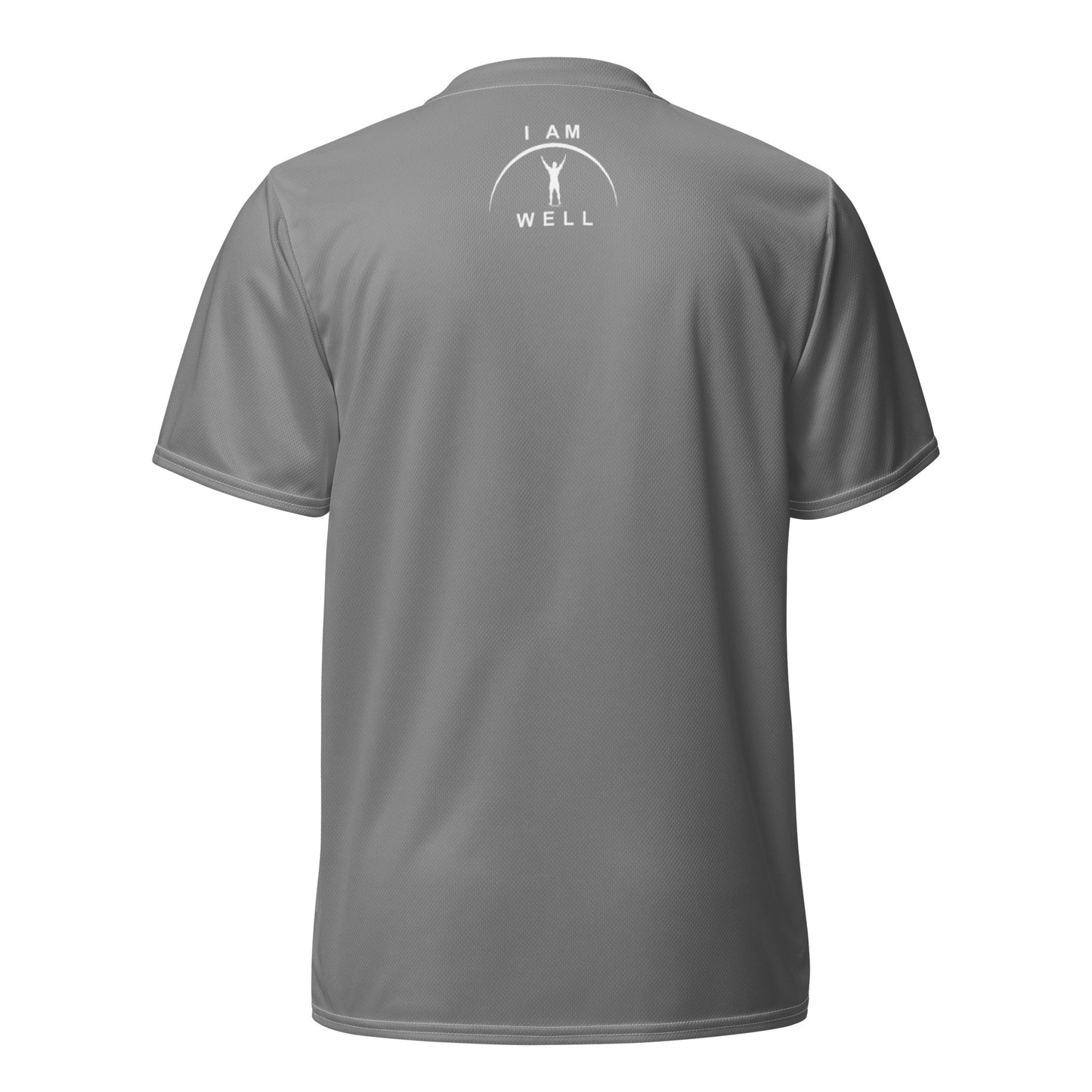 I AM WELL Men's Sports Jersey - Grey w/ White Logo