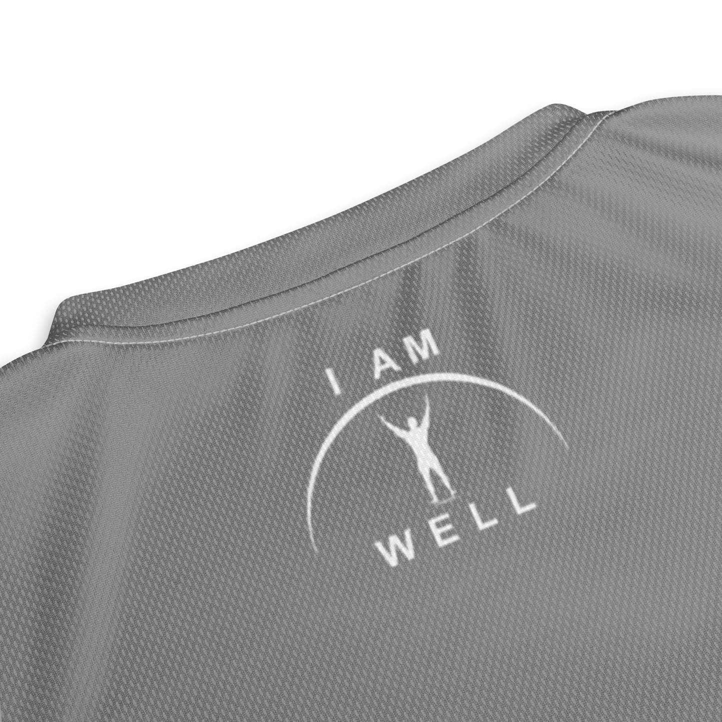 I AM WELL Men's Sports Jersey - Grey w/ White Logo