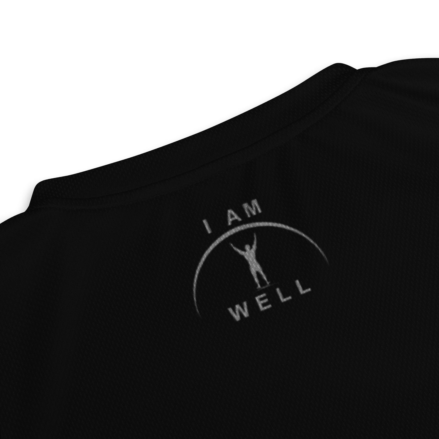 I AM WELL Men's Sports Jersey - Black w/ Grey Logo