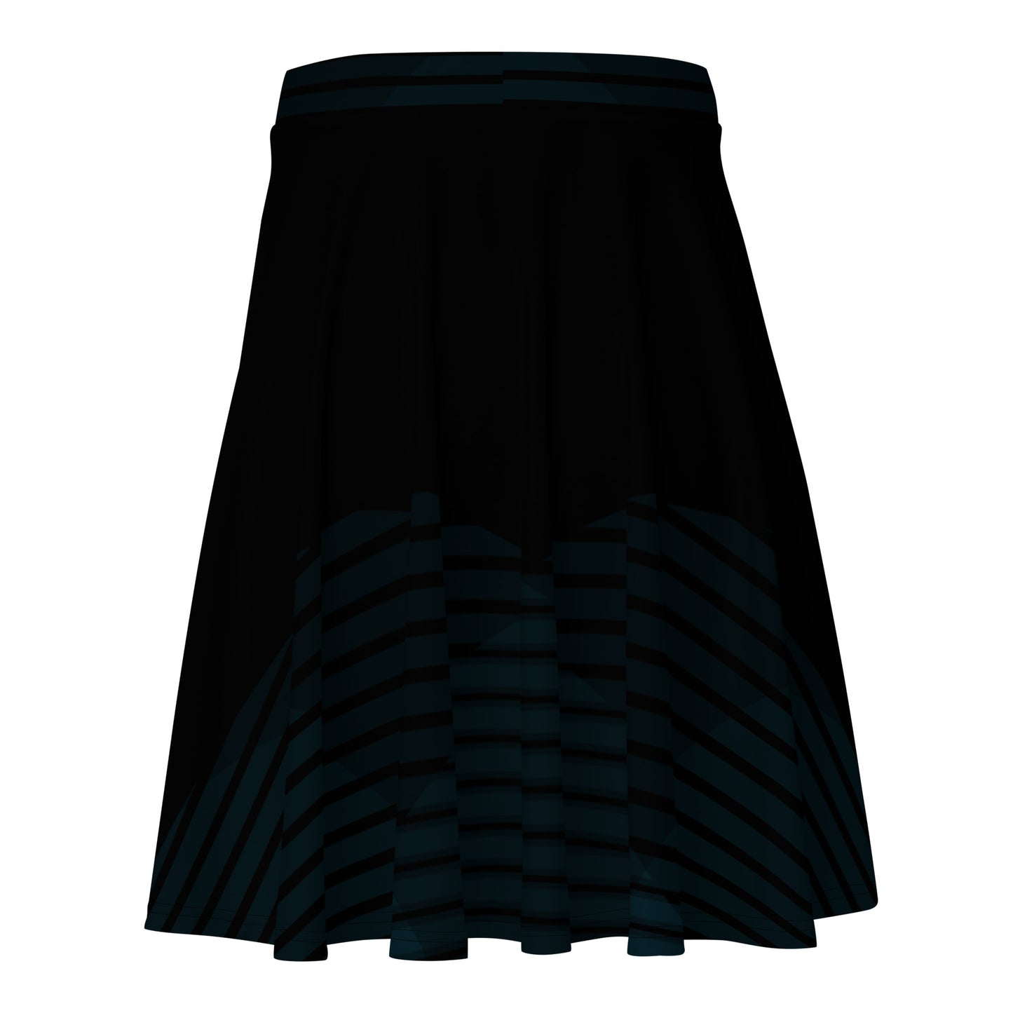 I AM WELL Women's Skirt Black Pattern