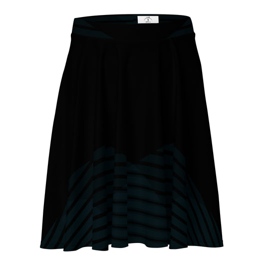 I AM WELL Women's Skirt Black Pattern