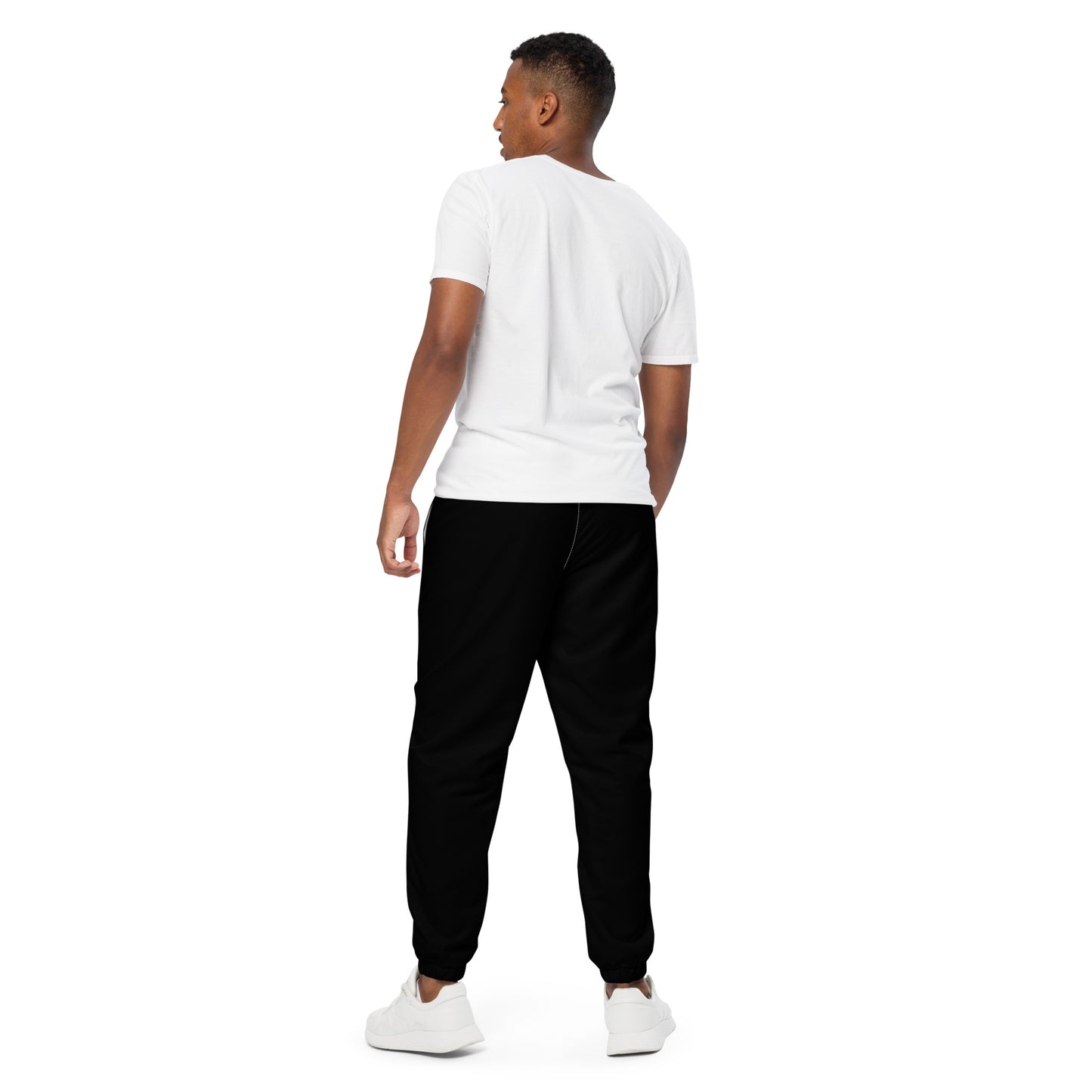 I AM WELL Men's Track Pants - Black w/ White Logo