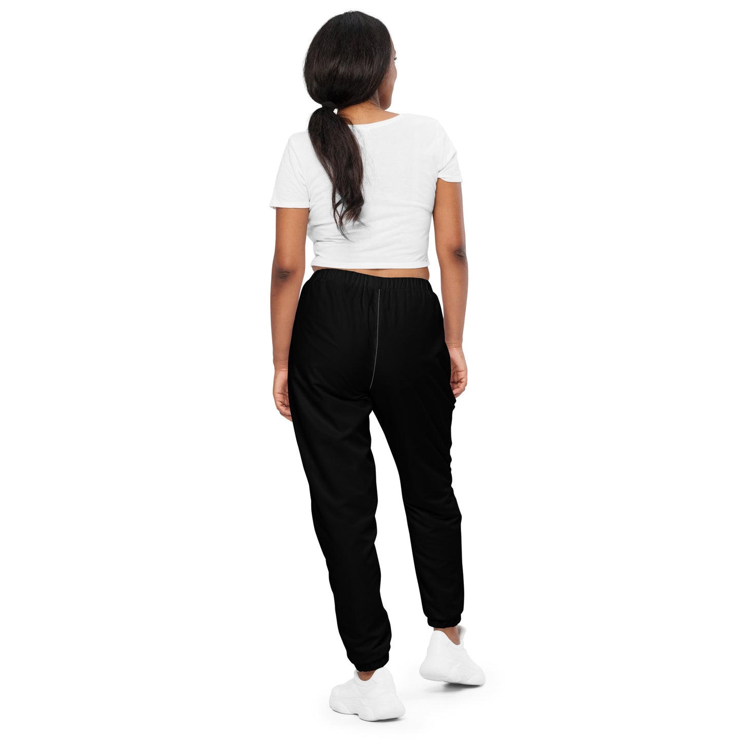 I AM WELL Women's Track Pants  Black w/ White Logo