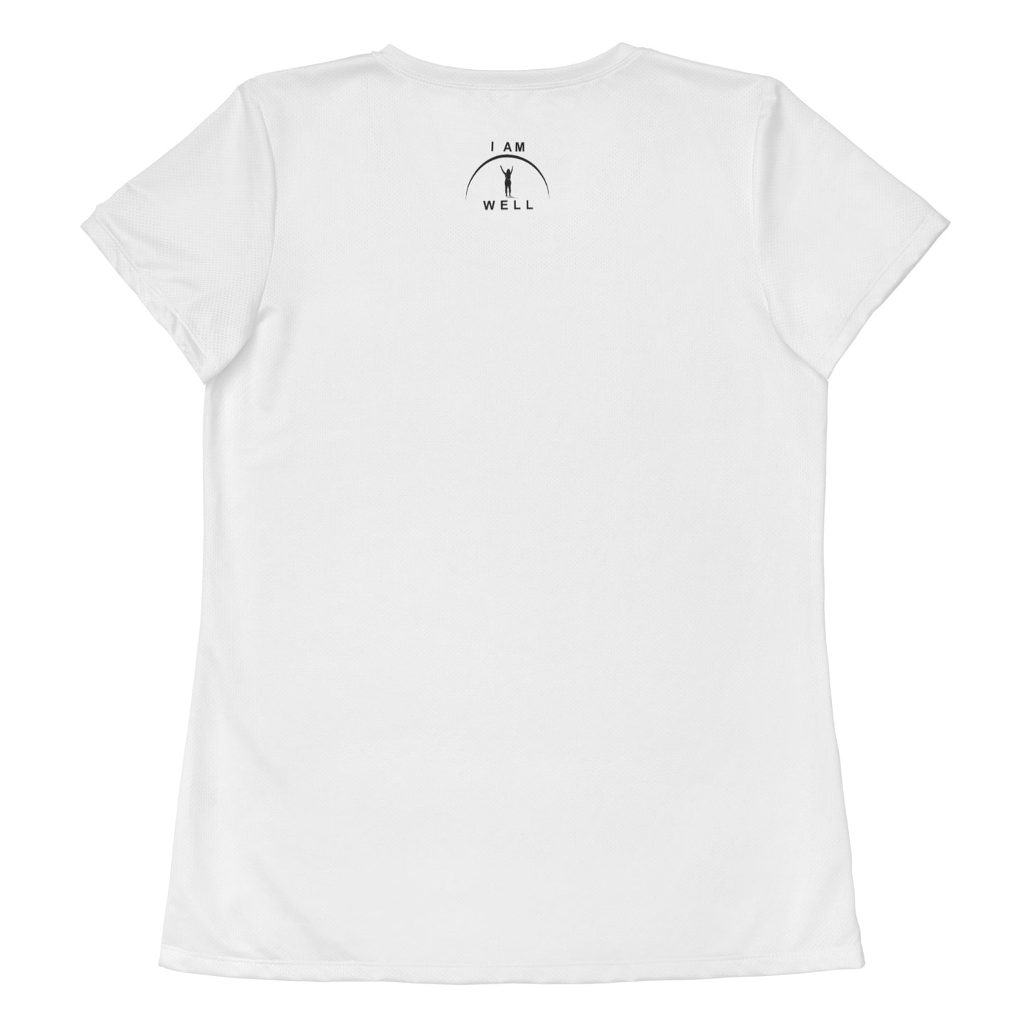 I AM WELL Women's Athletic T-shirt w/ Black Logo