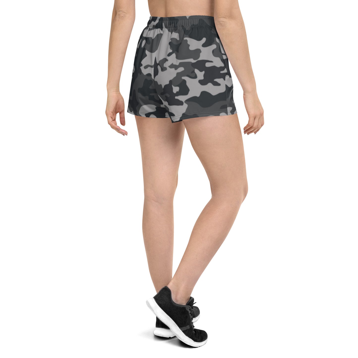 I AM WELL Women’s Camo Athletic Shorts w/ Grey Logo