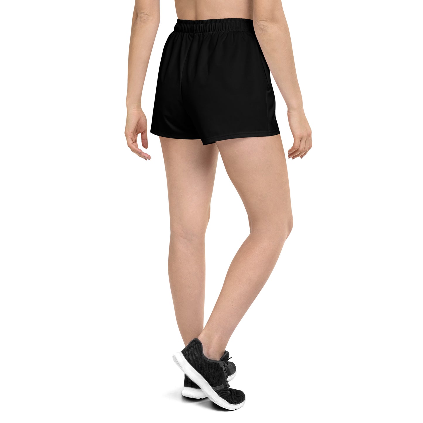 I AM WELL Women’s Black Athletic Shorts w/ White Logo