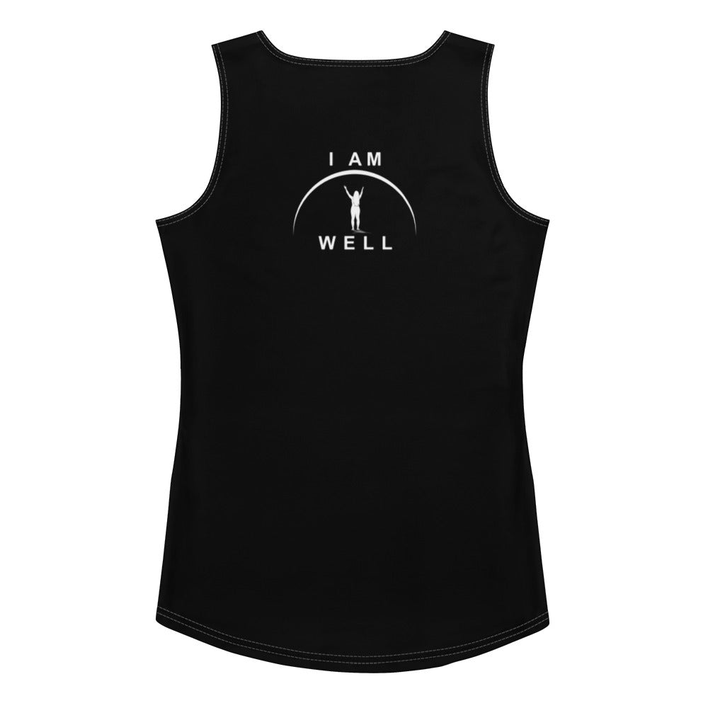 I AM WELL Women's Black Tank Top w/ White Logo