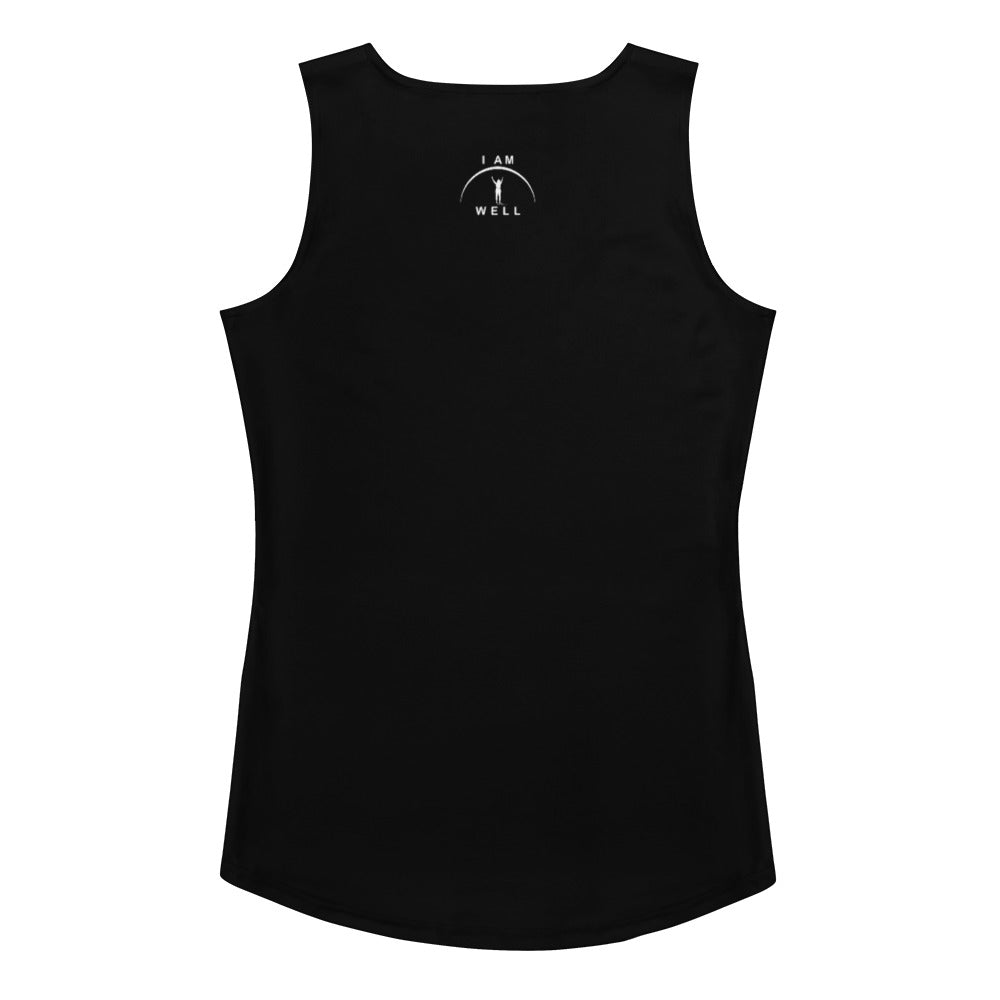 I AM WELL Women's Black Tank Top w/ White Logo