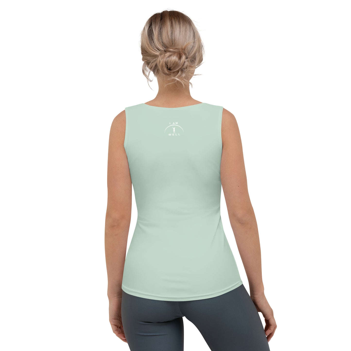 I AM WELL Women's Green Tank Top w/ White Logo