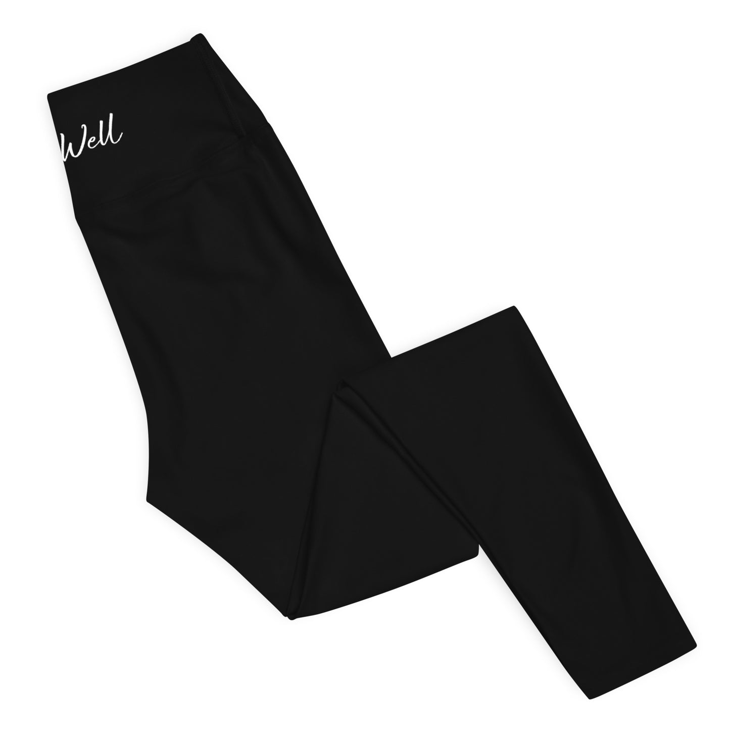 I AM WELL Women's Leggings Black w/ White Script on Back