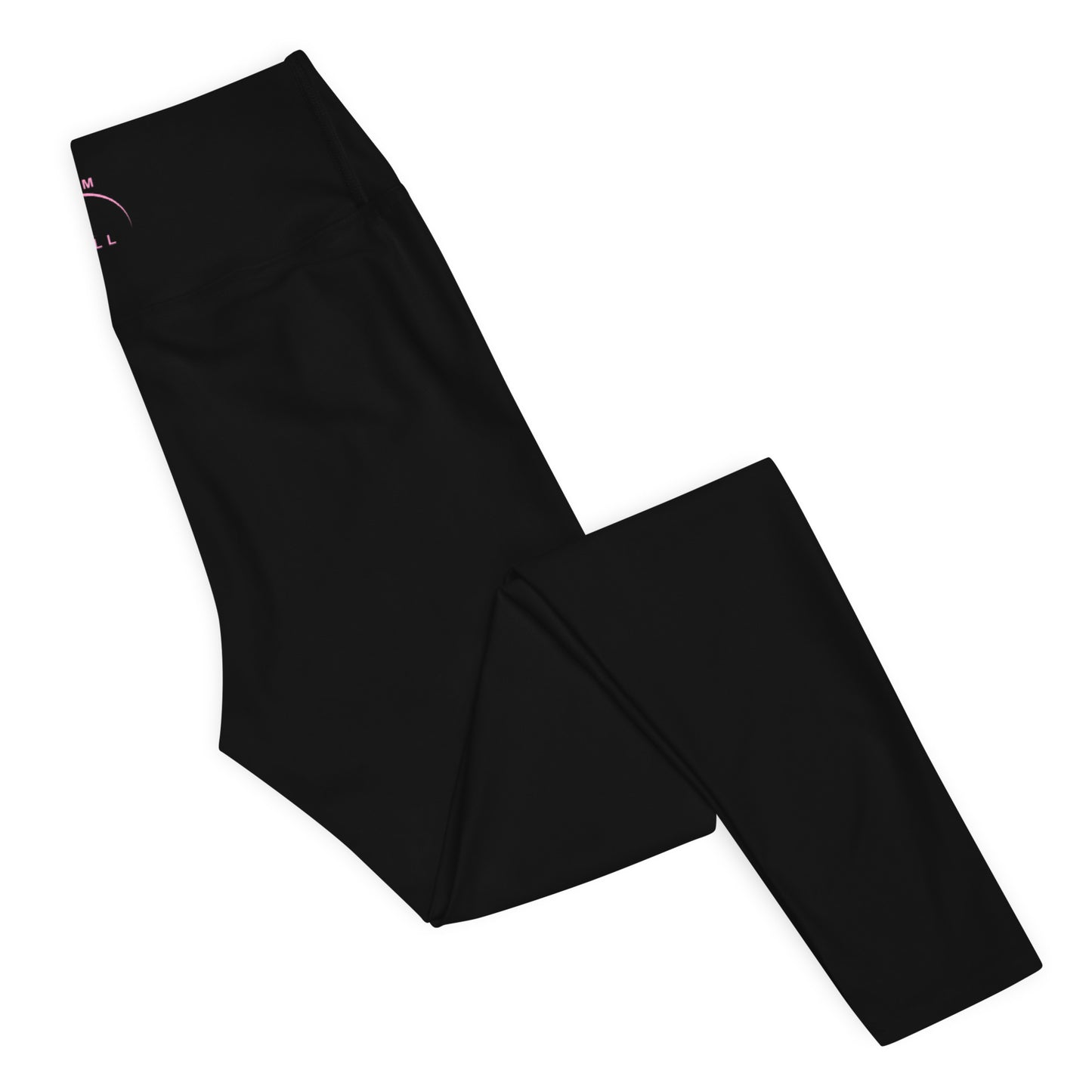 I AM WELL Women's Leggings Black w/ Pink Logo