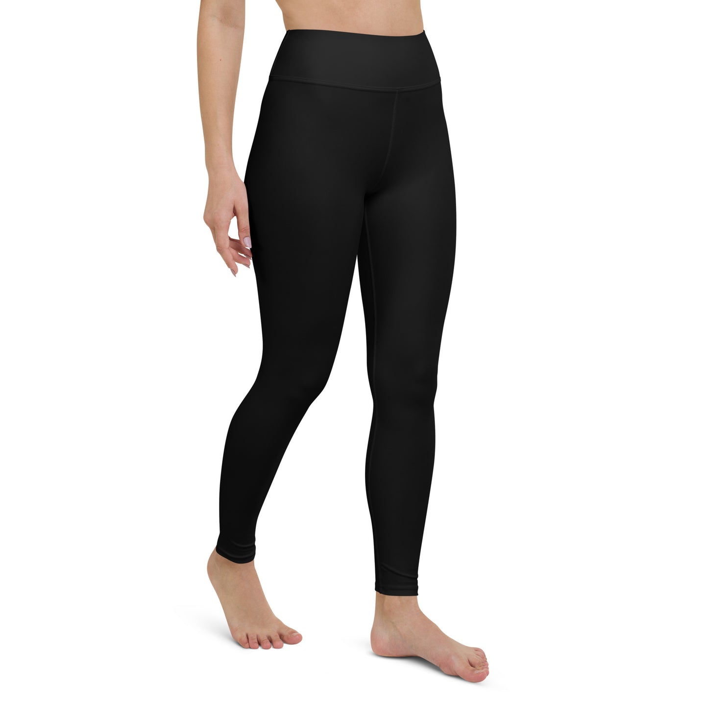 I AM WELL Women's Leggings Black w/ Pink Logo